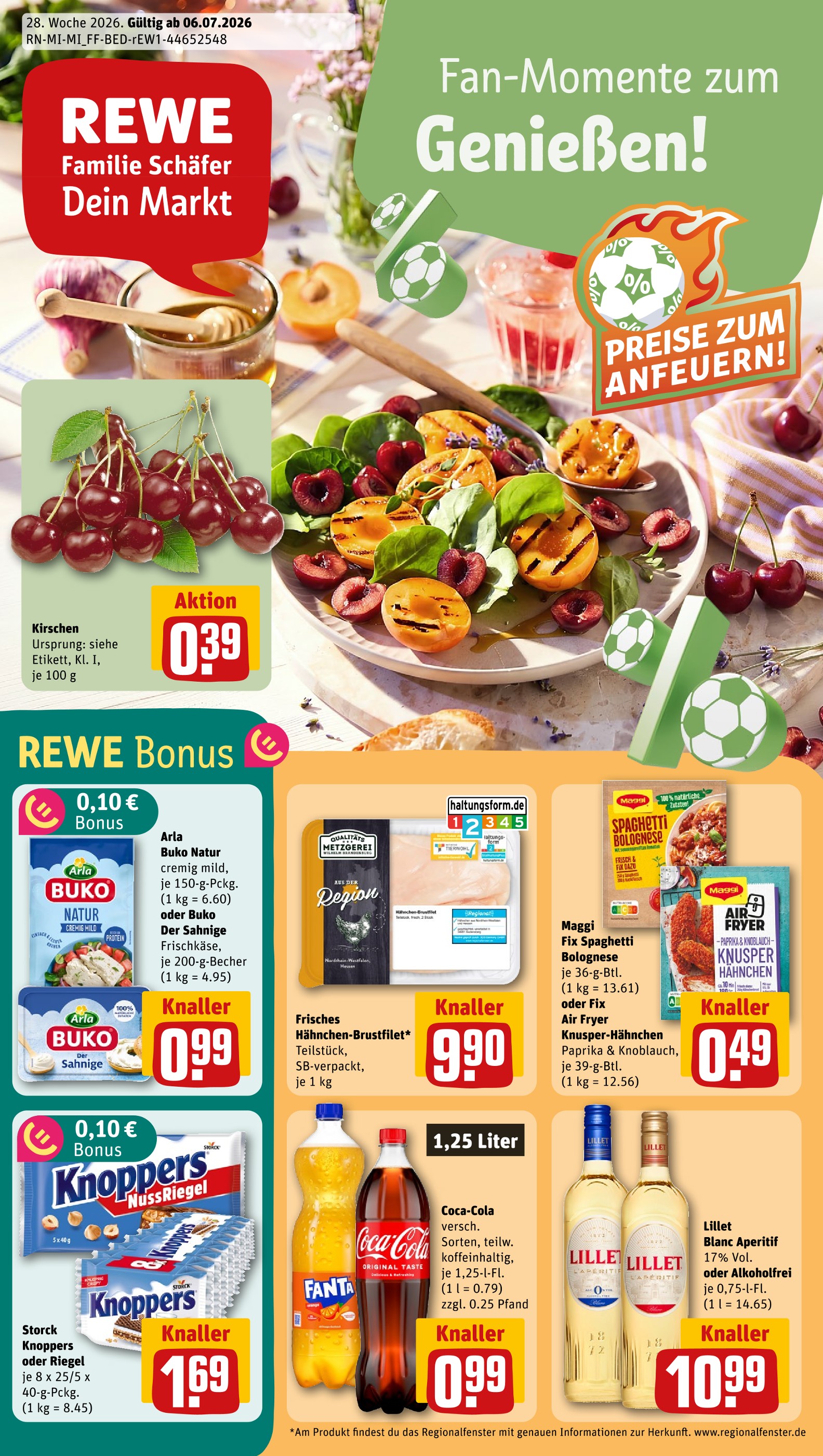 Aktueller REWE Discounter Prospekt in Kleinostheim und Umgebung, "Dein Markt" mit 30 Seiten, 06.07.2026 - 11.07.2026